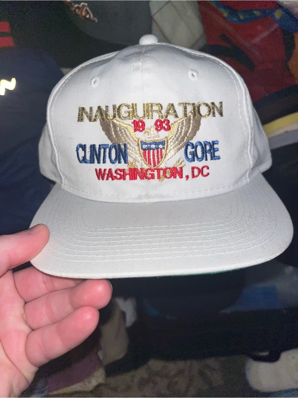 Vintage Cap 1993 Clinton Gore President Inauguration Washington DC Snapback Hat